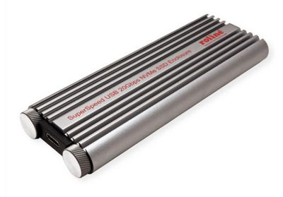ROLINE Externes SSD-Gehäuse M.2 NVMe zu USB 3.2 Gen 2x2 Typ C