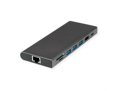 USB Typ C Dockingstation HDMI 4K60 4x US3.2Gen1 1x C + 3x A 1x PD 1x SD/TF 1x RJ45 1x 3.5mm