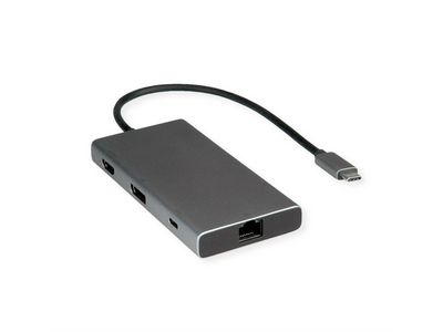 USB Typ C Dockingstation HDMI+DP 4K60 3x US3.2Gen1 1x C + 2x A 1x PD 1x RJ45