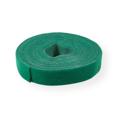 Klettband auf Rolle 10mm grün 25m