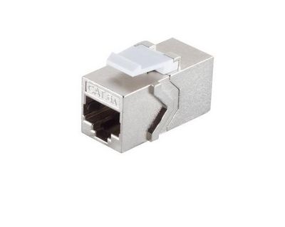 MicroConnect Keystone module CAT6a, STP 2 RJ45 female (8P8C) modular couple to link two network cable, metal housing