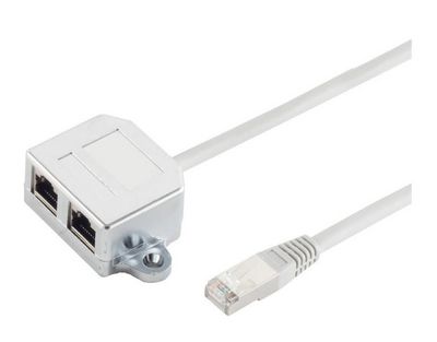 MicroConnect Cable splitter (Y-adapter) RJ45 adapter 10cm Cable