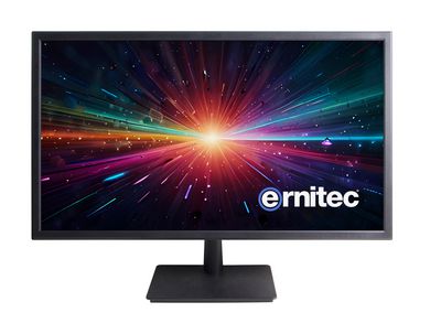 Ernitec 22" PoE & PSU Powered  Surveillance monitor for 24/7  Use, 1080P Resolution 22'' Unique POE powered Surveillance monitor for 24/7