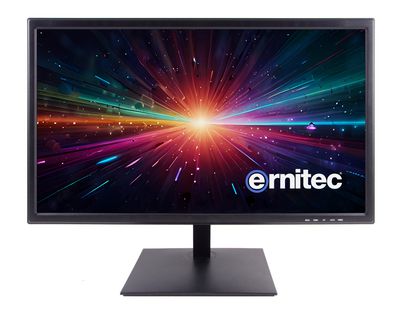Ernitec 24" Surveillance monitor for  24/7 Use, 1080P Resolution 1  x HDMI 2.0, 1 x Display Port, 2 x Speakers, PSU.