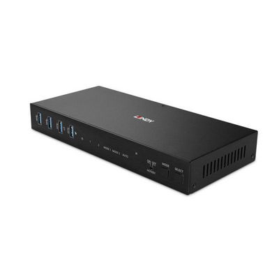 LINDY 2 Port Dual Head HDMI 4K60,USB3.