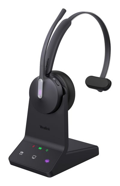 Yealink Wh64 Mono Teams Headset  Wireless Head-Band  Office/Call Center Micro-Usb Bluetooth Black