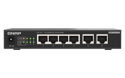 QNAP QSW-2104-2T-R2 2 ports 10GbE RJ45 5 ports 2.5GbE RJ45 unmanaged switch