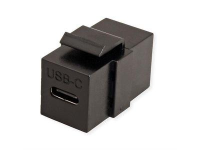 USB Typ C Keystone Modul schwarz