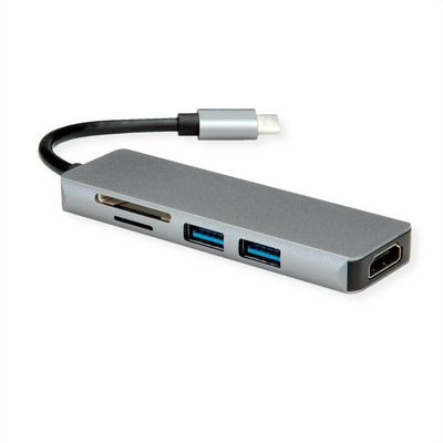 Dockingstation USB Typ C 4K HDMI 2x USB3.2 Gen1 Typ A SD/MicroSD