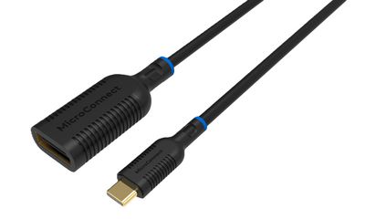 MicroConnect USB-C to Displayport adapter 0,2m, Black