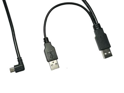 MicroConnect USB2.0 A male to USB2.0 A male + Mini USB male splitter cable for Wacom, 3.0m