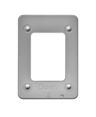 SystemHouse Solutions Installationplate xCR-SD G2,  9mm, plastic, grey