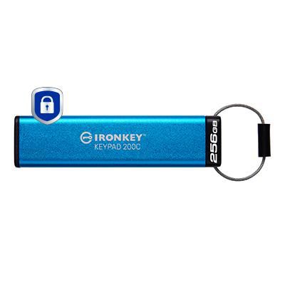 STICK 256GB Kingston IronKey Keypad 200C AES-256 USB-C retail