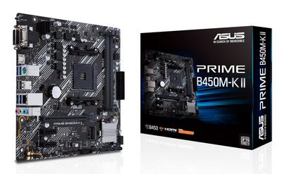 ASUS PRIME B450M-K II Micro-ATX AM4 AMD B450