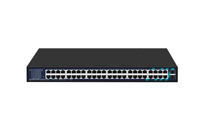 Lanview Unmanaged 48-Port RJ45 With 2 Gigabit SFP ports Full Gigabit Intelligent Ethernet Switch 1U rack-mounted