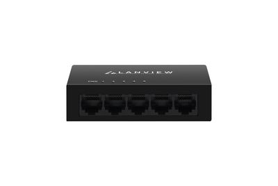 LANVIEW Unmanaged 5 Port Switch 10/100/1000Mbps Ethernet