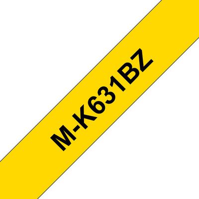 BROTHER MK631BZ tape cassette yellow black 8mx12mm none laminate for P-touch 60 65 75 80 85 110