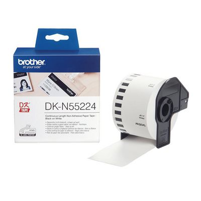 Brother DKN55224 NON ADHESIVE PAPER  TAPE 54MM DKN55224, 30.48 m,  5.4 cm