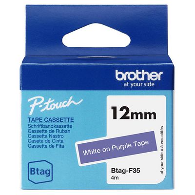 WHITE ON PURPLE 12MM 4M