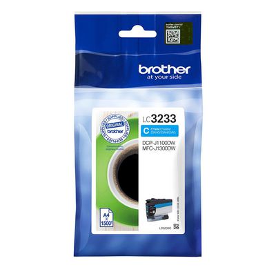 BROTHER LC3233C Ink Cyan 1500 pages for DCPJ1100DW / MFCJ1300DW