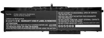 CoreParts Laptop Battery for Dell 99.33Wh 11.55V 8600mAh