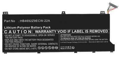 CoreParts Laptop Battery for Huawei  46.20Wh 7.7V 6000mAh