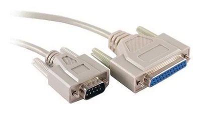 ProXtend DB25 to DB9 RS232 M-F 1.8M  Beige