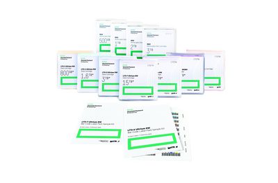 HPE LTO5 Ultrium RW Automation Bar Code Labels 110 pack