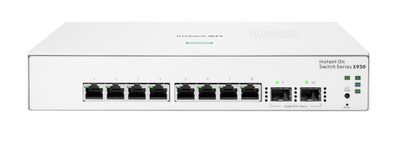 Hewlett Packard Enterprise ARUBA ION 1930 8G 2SFP SW Aruba Instant On 1930,  Managed, L2+, Gigabit Ethernet (10/100/1000), Full duplex, Rack mounting, 1U