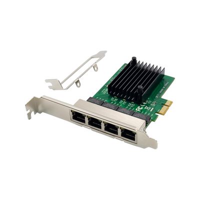 MicroConnect Network Card PCIe x1 RTL8111F  Quad-1G RJ45