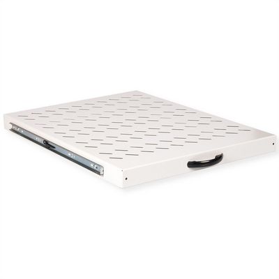 ROLINE Fachboden 48,26cm 19Zoll 1 HE ausziehbar 550 T 25 kg grau