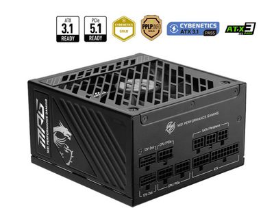 MSI MPG A1250GS PCIE5 Strømforsyning 1250Watt