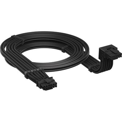 CORSAIR Right Angled Embossed PCIe 5.1 12V-2x6 Cable 600W UL1569 16AWG 105C VW-1 Black 650mm Right Angled Style A to Straight