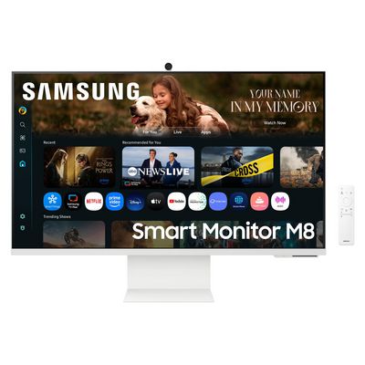 Samsung M8 M80F Computer Monitor 81.3 Cm (32") 3840 X 2160 Pixels 4K Ultra Hd Lcd White