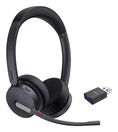 Yealink WH64 Hybrid Dual Trådløs Høretelefoner Sort