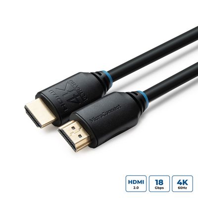 MicroConnect HDMI Cable 4K, 3m Supports 2.0 4K@60Hz, 4K@60Hz  Gold Plated connectors, Copper