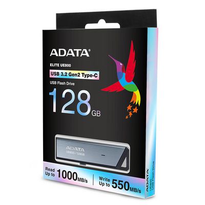 ADATA UE800 128GB USB-C 3.2 Gen 2 USB stick Sølv