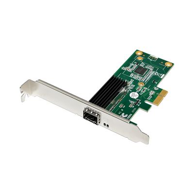 MicroConnect 1port SFP Ethernet Server PCIe NIC, Chipset: Intel WGI210AS 10 GbE network, Full-height end bracket / Low-profile end bracket