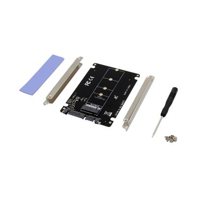 MicroConnect 2.5" SATA to M.2 B Key SSD Adapter Supports M.2 SSD  sizes: 2230, 2242, 2260, 2280
