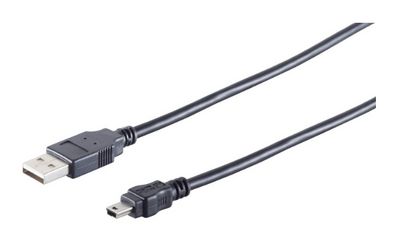 MicroConnect USB A - Mini USB B 5P 1.8m M-M Hi-Speed data transfers of up  to 480 Mbps