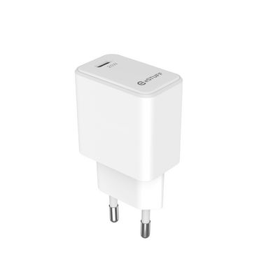 eSTUFF USB-C Charger EU PD 20W. 1 x  USB-C. White
