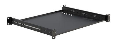 Lanview 19" D=600 Special Tray with  side arms and sliding Black  SHELF