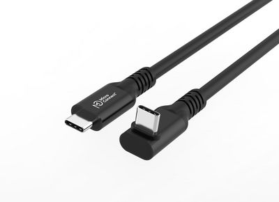 MicroConnect USB-C 3.2 Gen 2x2 Premium Angled Cable, 100W, 20Gbps, 0,25m