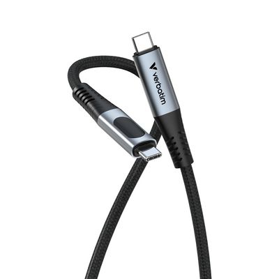 Verbatim Sync & Charge USB-C to USB-C 100W Display 120cm