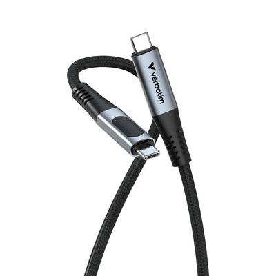 Verbatim Sync & Charge Cable USB-C To  USB-C 240W 40 GBps Display  120 Cm