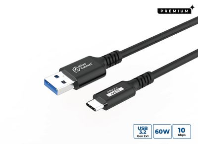 MicroConnect Premium USB-C to USB-A cable 4m, 10Gbps, 60W