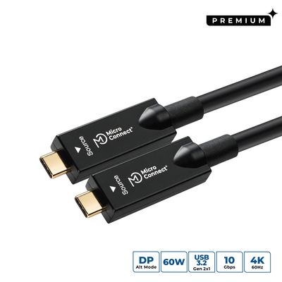 MicroConnect USB-C to USB-C Cable 12,5m  Premium, 100W, 20Gbps, 4K60Hz