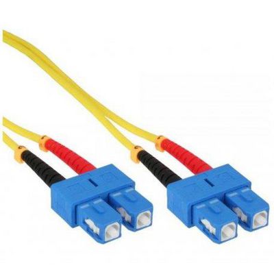 Mercodan Fiber patch cable SC-SC OS2 20m, 9/125, Singlemode, Duplex, Yellow, 2mm, LSZH Halogen-free, G657A1