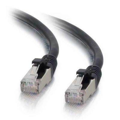 Mercodan KAT6A S/FTP 3.0m, black, Patch cable, Halogen-free LSZH, AWG26, CU Copper