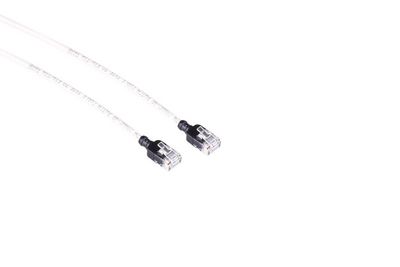 Mercodan CAT6A SLIM UTP 2.0m Patch cable Grey, Halogen-free LSZH, AWG28 3.7mm dia. Cu copper, Supports PoE++, 60W, max 50 meters